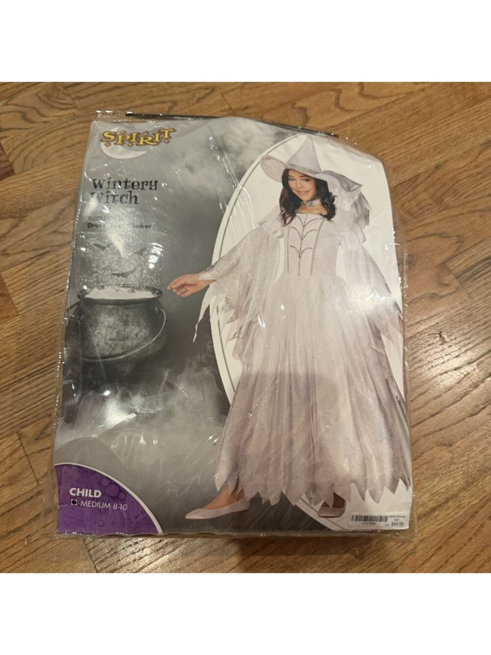 Spirit Halloween Wintery Witch Girls Costume Child medium 8-10